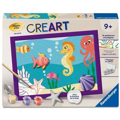 Non communiqué Ravensburger – CreArt Kids 18x24cm – Numéro d'Art – Océan – Edition plâtre – Kit de peinture par numéros – Des 9 ans – 12023234 - Publicité Non communiqué Ravensburger – CreArt Kids 18x24cm – Numéro d'Art – Océan – Edition plâtre – Kit de peinture par numéros – Des 9 ans – 12023234 - Publicité