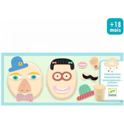 Djeco Pâte à Modeler - Myplastipeople - Taille Unique - Jeu Créatif - Publicité Djeco Pâte à Modeler - Myplastipeople - Taille Unique - Jeu Créatif - Publicité