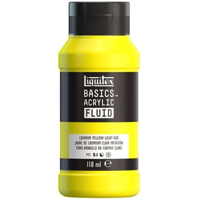 Liquitex - Basics Fluid - Jaune Cadmium Clair - Peinture Acrylique - Publicité Liquitex - Basics Fluid - Jaune Cadmium Clair - Peinture Acrylique - Publicité