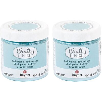 Rayher Peinture à la craie Chalky Finish 236 ml - Gris Bleu - Publicité Rayher Peinture à la craie Chalky Finish 236 ml - Gris Bleu - Publicité
