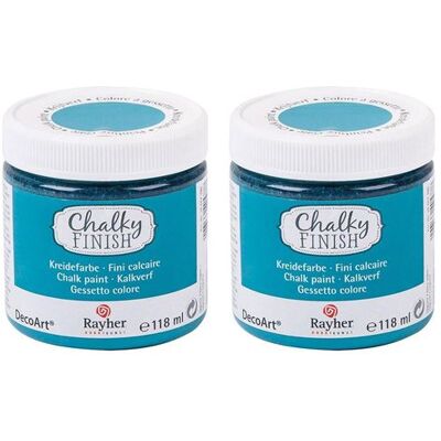 Rayher Bleu Lagune Peinture à la Craie - Chalky Finish - Publicité Rayher Bleu Lagune Peinture à la Craie - Chalky Finish - Publicité