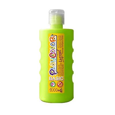 Playcolor Peinture gouache liquide BASIC 1000ml. VERT CLAIR Vert - Publicité Playcolor Peinture gouache liquide BASIC 1000ml. VERT CLAIR Vert - Publicité