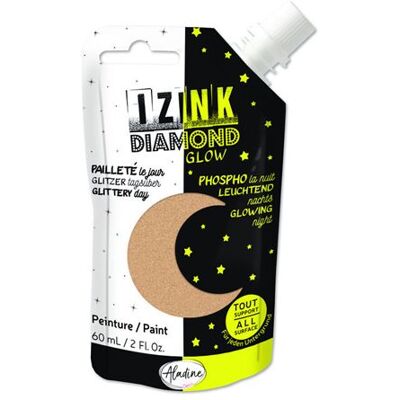 Bernette - Izink diamond glow - Or phosphorescent - Peinture textile - Publicité Bernette - Izink diamond glow - Or phosphorescent - Peinture textile - Publicité