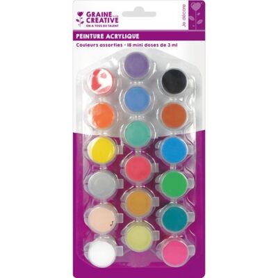 DTM 18 Minidoses Peinture acrylique 3ml Violet - Publicité DTM 18 Minidoses Peinture acrylique 3ml Violet - Publicité