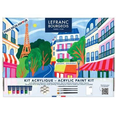 Kit acrylique Lefranc Bourgeois Paris mon amour Multicolore - Publicité Kit acrylique Lefranc Bourgeois Paris mon amour Multicolore - Publicité