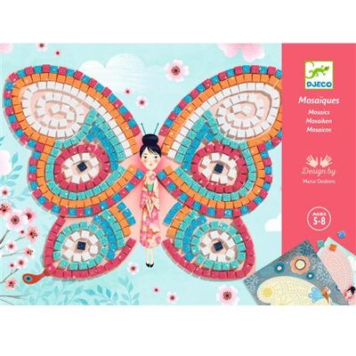 Kit de Mosaïque de Papillons Djeco - Activités Manuelles - Publicité Kit de Mosaïque de Papillons Djeco - Activités Manuelles - Publicité