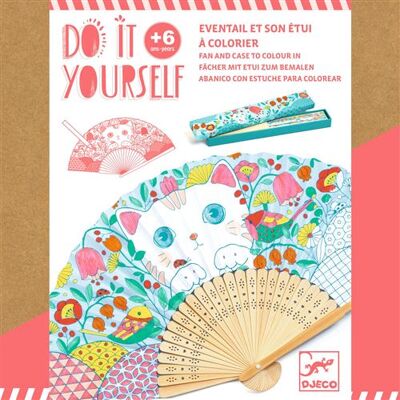 Djeco Kit de Création Koneko - Éventail DIY - Publicité Djeco Kit de Création Koneko - Éventail DIY - Publicité
