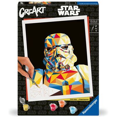 Peinture au numéro Ravensburger CreArt ®Star Wars Stormtrooper Multicolore - Publicité Peinture au numéro Ravensburger CreArt ®Star Wars Stormtrooper Multicolore - Publicité