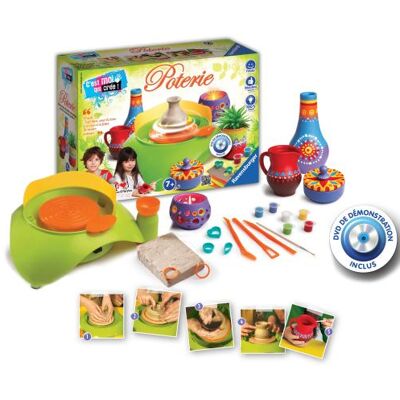 C'est moi qui crée Poterie Maxi Ravensburger Vert - Publicité C'est moi qui crée Poterie Maxi Ravensburger Vert - Publicité