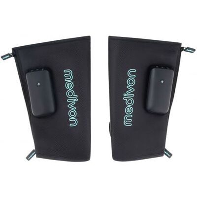 Non communiqué Appareil Massage Mollets Jambes Compression d'Air Vibration Chaleur Sans fil Medivon MV-FLOWGODUO - Publicité Non communiqué Appareil Massage Mollets Jambes Compression d'Air Vibration Chaleur Sans fil Medivon MV-FLOWGODUO - Publicité