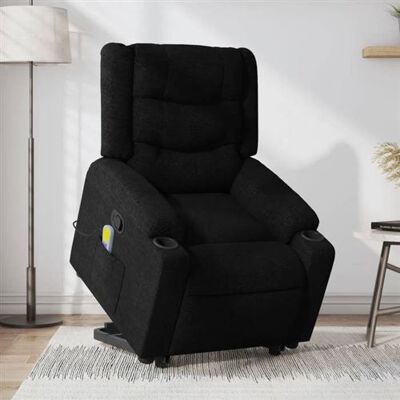 Non communiqué vidaXL Fauteuil de massage, relaxation tissunoir Noir - Publicité Non communiqué vidaXL Fauteuil de massage, relaxation tissunoir Noir - Publicité