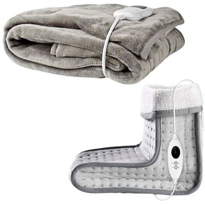 Non communiqué PACK HIVER Chauffe-pieds + Couverture chauffante - Publicité Non communiqué PACK HIVER Chauffe-pieds + Couverture chauffante - Publicité