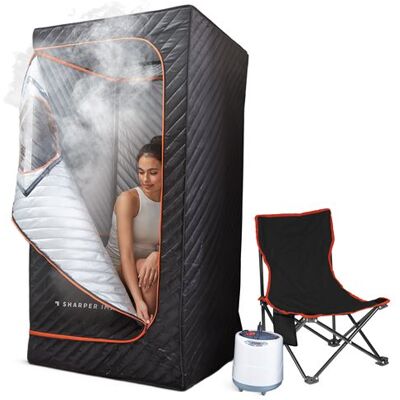 Soin Corps et Visage Sharper Image Sauna portable Noir Noir - Publicité Soin Corps et Visage Sharper Image Sauna portable Noir Noir - Publicité