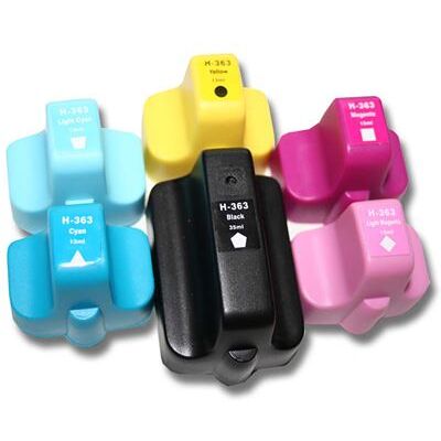 vhbw 6x cartouches compatible pour HP Photosmart D7368, P3210 imprimante - Set cyan, magenta, jaune, noir, magenta clair, cyan clair - Publicité vhbw 6x cartouches compatible pour HP Photosmart D7368, P3210 imprimante - Set cyan, magenta, jaune, noir, magenta clair, cyan clair - Publicité