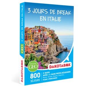 Coffret cadeau Dakotabox 3 jours de break en Italie - Publicité