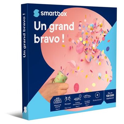 Coffret cadeau SmartBox Un grand Bravo ! - Publicité Coffret cadeau SmartBox Un grand Bravo ! - Publicité
