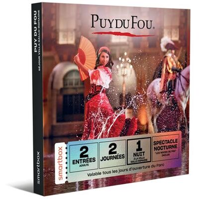 Coffret cadeau SmartBox Puy du Fou séjour à la Villa Gallo Romaine - Publicité Coffret cadeau SmartBox Puy du Fou séjour à la Villa Gallo Romaine - Publicité