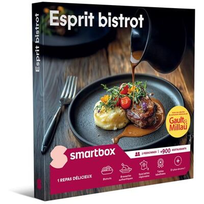 Coffret cadeau SmartBox Esprit bistrot - Publicité Coffret cadeau SmartBox Esprit bistrot - Publicité