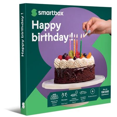 Coffret cadeau SmartBox Happy birthday ! - Publicité Coffret cadeau SmartBox Happy birthday ! - Publicité