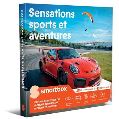 Coffret cadeau SmartBox Sensations sports et aventures - Publicité Coffret cadeau SmartBox Sensations sports et aventures - Publicité