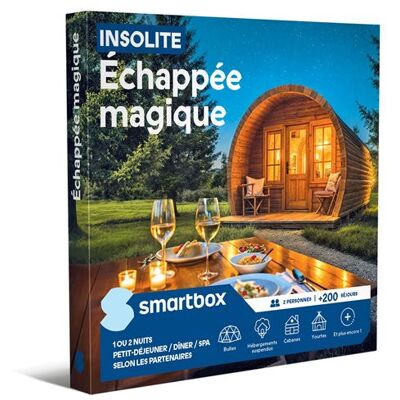 Coffret cadeau SmartBox Insolite Échappée magique - Publicité Coffret cadeau SmartBox Insolite Échappée magique - Publicité