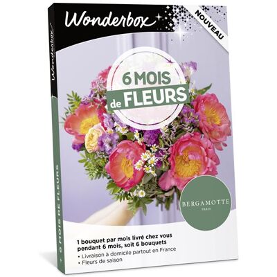 Coffret cadeau Wonderbox 6 mois de fleurs pour 1 personne - Publicité Coffret cadeau Wonderbox 6 mois de fleurs pour 1 personne - Publicité