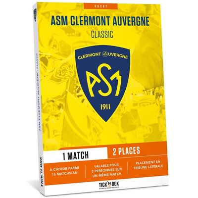 Coffret cadeau Wbx Connect ASM Clermont Classic - Publicité Coffret cadeau Wbx Connect ASM Clermont Classic - Publicité