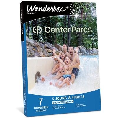 Coffret cadeau Wbx Connect Center Parcs Court Séjour en Famille - Publicité Coffret cadeau Wbx Connect Center Parcs Court Séjour en Famille - Publicité