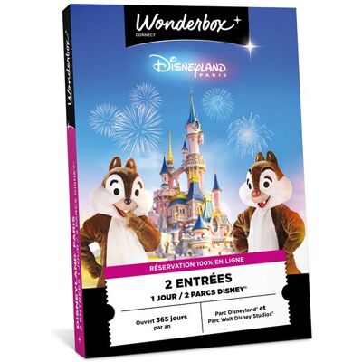 Coffret cadeau Wbx Connect Disneyland Paris 1 jour / 2 parcs Disney® - Publicité Coffret cadeau Wbx Connect Disneyland Paris 1 jour / 2 parcs Disney® - Publicité
