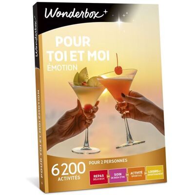 Coffret cadeau Wonderbox Pour toi et moi Emotion - Publicité Coffret cadeau Wonderbox Pour toi et moi Emotion - Publicité