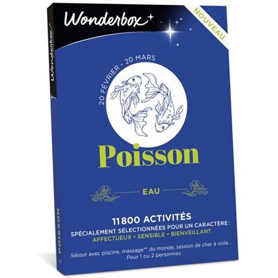 Coffret cadeau Wonderbox Poisson - Publicité Coffret cadeau Wonderbox Poisson - Publicité