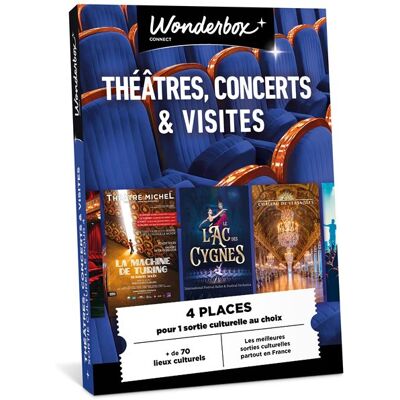 Coffret cadeau Wbx Connect Théâtres, concerts et visites pour 4 personnes - Publicité Coffret cadeau Wbx Connect Théâtres, concerts et visites pour 4 personnes - Publicité