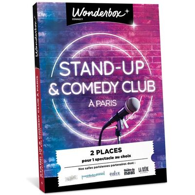 Coffret cadeau Wbx Connect Stand-up & Comedy Clud à Paris pour 2 personnes - Publicité Coffret cadeau Wbx Connect Stand-up & Comedy Clud à Paris pour 2 personnes - Publicité