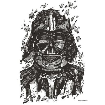 KOMAR Poster mural Star Wars Darth Vader - 50x70 cm - Couleurs - Publicité KOMAR Poster mural Star Wars Darth Vader - 50x70 cm - Couleurs - Publicité