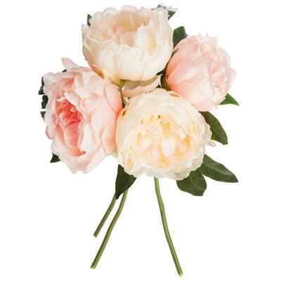 Atmosphera - Bouquet de fleurs artificielles - H. 30 cm - Rose Vert - Publicité Atmosphera - Bouquet de fleurs artificielles - H. 30 cm - Rose Vert - Publicité