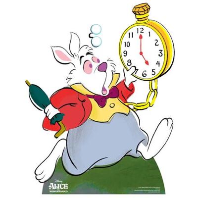Générique STAR CUTOUTS Figurine en carton Disney Lapin blanc Alice au pays des merveilles 77 cm Rouge - Publicité Générique STAR CUTOUTS Figurine en carton Disney Lapin blanc Alice au pays des merveilles 77 cm Rouge - Publicité