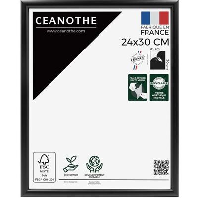 Non communiqué Cadre Photo 24x30 cm Noir pour exposition - Convient au Diplôme Certificat et A4 – Verre acrylique Incassable Collection Essentiel - Fabriqué en France Noir - Publicité Non communiqué Cadre Photo 24x30 cm Noir pour exposition - Convient au Diplôme Certificat et A4 – Verre acrylique Incassable Collection Essentiel - Fabriqué en France Noir - Publicité