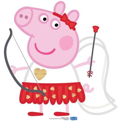 Générique STAR CUTOUTS Figurine en carton Peppa Pig déguisée en Cupidon avec son arc et ses flèches Hauteur 82 cm Multicolors - Publicité Générique STAR CUTOUTS Figurine en carton Peppa Pig déguisée en Cupidon avec son arc et ses flèches Hauteur 82 cm Multicolors - Publicité