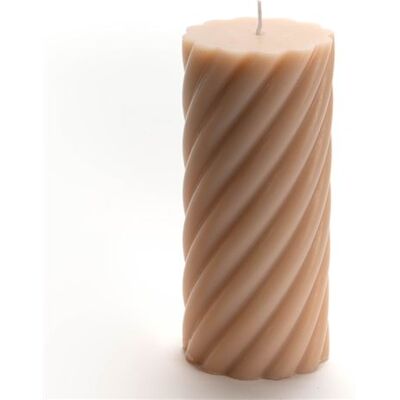 Amadeus - Torsade Grand nude - Beige - 7x7x15 cm - Candle - Publicité Amadeus - Torsade Grand nude - Beige - 7x7x15 cm - Candle - Publicité