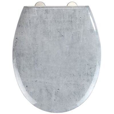 Wenko - Abattant WC effet marbre Concrete - Abaissement automatique - Duroplast - Gris - Concrete Gris clair - Publicité Wenko - Abattant WC effet marbre Concrete - Abaissement automatique - Duroplast - Gris - Concrete Gris clair - Publicité