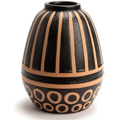 Vase Meyya 21 cm Noir - Publicité Vase Meyya 21 cm Noir - Publicité
