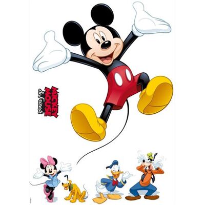 Autocollant Mur Mickey Mouse - Décoration Enfant Disney - Publicité Autocollant Mur Mickey Mouse - Décoration Enfant Disney - Publicité