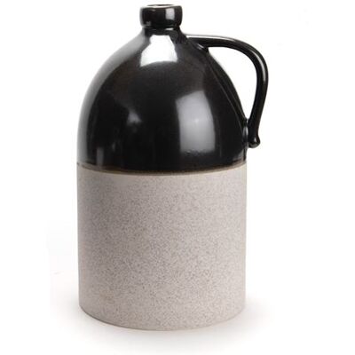Amadeus Braga 36 cm - Vase en céramique - Noir et gris - Publicité Amadeus Braga 36 cm - Vase en céramique - Noir et gris - Publicité