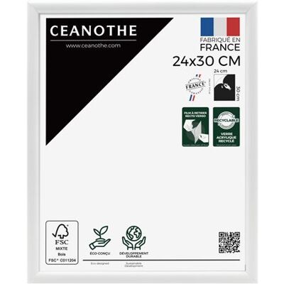 Non communiqué Cadre Photo 24x30 cm Blanc pour exposition - Convient au Diplôme Certificat et A4 – Verre acrylique Incassable Collection Essentiel - Fabriqué en France Blanc - Publicité Non communiqué Cadre Photo 24x30 cm Blanc pour exposition - Convient au Diplôme Certificat et A4 – Verre acrylique Incassable Collection Essentiel - Fabriqué en France Blanc - Publicité