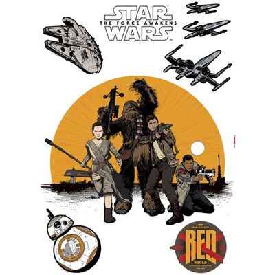 KOMAR Stickers géant Résistance Star Wars Episode VII Multicolors - Publicité KOMAR Stickers géant Résistance Star Wars Episode VII Multicolors - Publicité