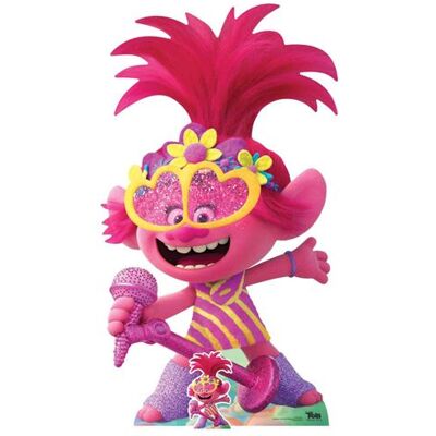 Générique STAR CUTOUTS Figurine en carton Les Trolls 2 - Poppy en robe country avec son Microphone Hauteur 157 cm Multicolors - Publicité Générique STAR CUTOUTS Figurine en carton Les Trolls 2 - Poppy en robe country avec son Microphone Hauteur 157 cm Multicolors - Publicité