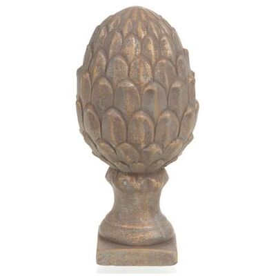 Amadeus - Pomme de pin dorée - Gold - 29 cm - Sculpture décorative - Publicité Amadeus - Pomme de pin dorée - Gold - 29 cm - Sculpture décorative - Publicité