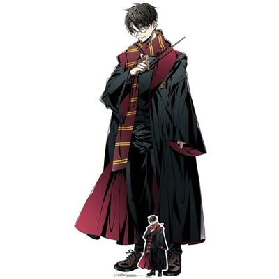 Iconicgreats Harry Potter Anime Taille Réelle Découpe en Carton - Mini Support Gratuit - Publicité Iconicgreats Harry Potter Anime Taille Réelle Découpe en Carton - Mini Support Gratuit - Publicité