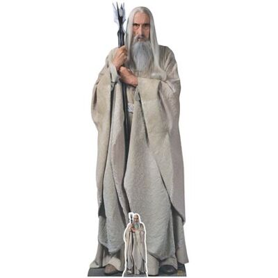 Non communiqué STAR CUTOUTS Figurine en carton Saroumane - Le Seigneur des Anneaux - 193 cm Blanc - Publicité Non communiqué STAR CUTOUTS Figurine en carton Saroumane - Le Seigneur des Anneaux - 193 cm Blanc - Publicité