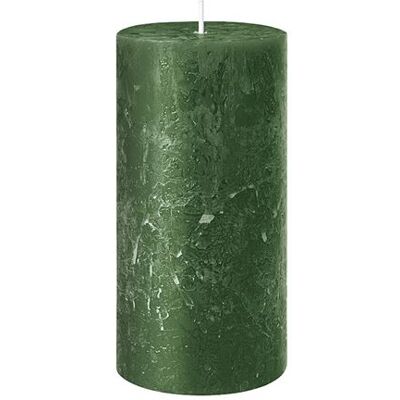 Générique - BOUGIE PILIER CIRE RUSTIQUE 14X7CM 69H VERT FONÇÉ - Candle - Publicité Générique - BOUGIE PILIER CIRE RUSTIQUE 14X7CM 69H VERT FONÇÉ - Candle - Publicité